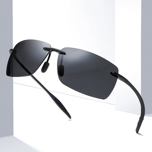 Light Rimless TR90 Sunglasses for Men