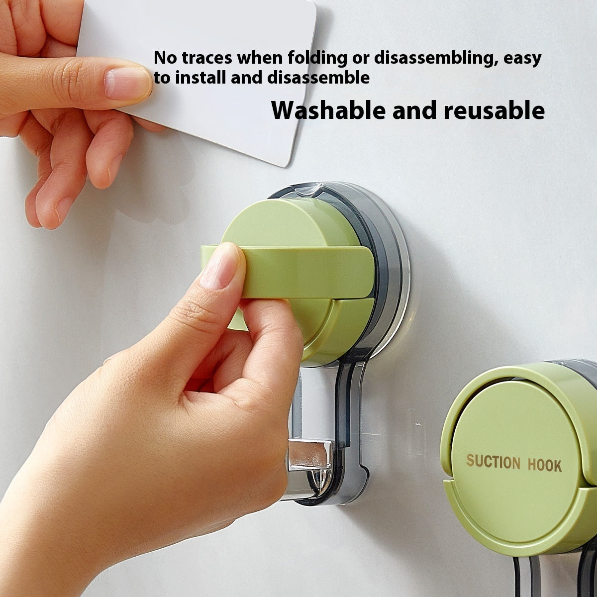 Suction Cup Hook - Powerful Vacuum No-Punch Sticky Hook Towel Rack