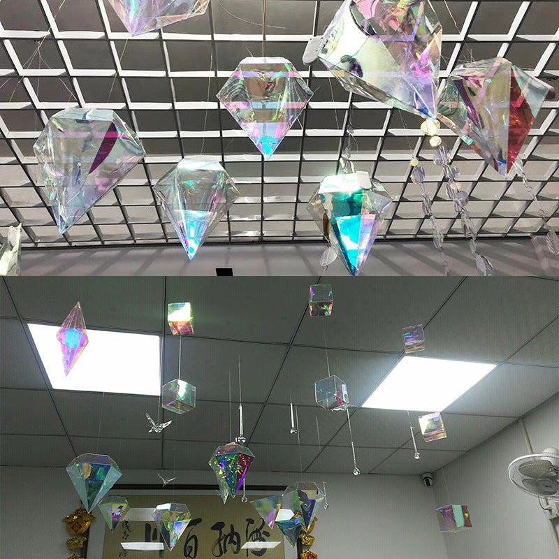 DIY Hanging Stage Ceiling Window Display Lighting Props