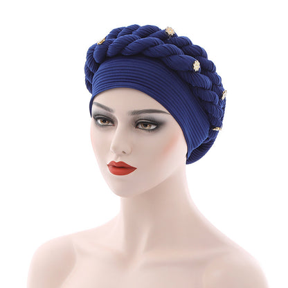Popular Baotou Hat Braid Hat Messy Linen