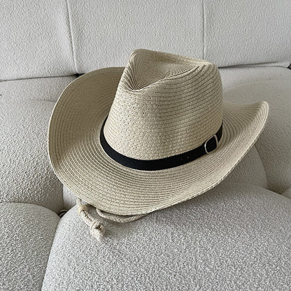 Western Cowboy Hat Summer Woven Cool Hat