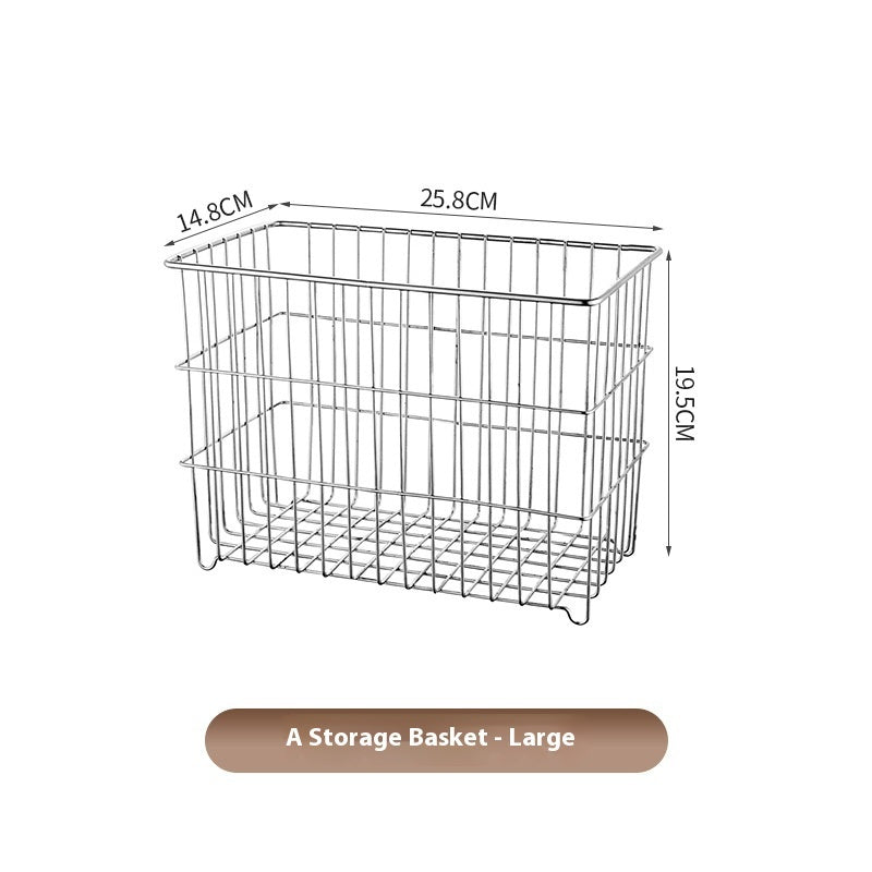 304 Stainless Steel Kitchen Draining Storage Basket