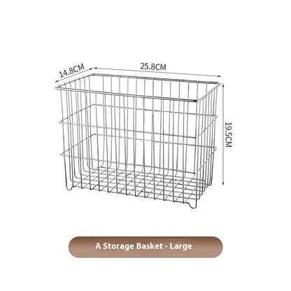 304 Stainless Steel Kitchen Draining Storage Basket
