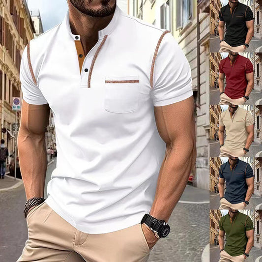 Short-Sleeved Polo Shirt - Summer Casual Quick-Dry Tops for Men