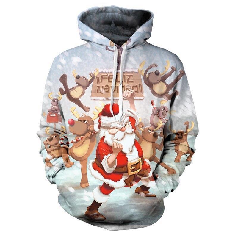 Men's and Women's Fashion Casual 3D Printed Hoodie Sweater