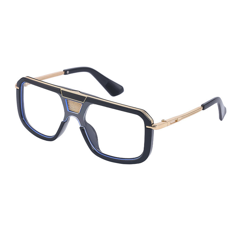 Retro Square Large Frame Sunglasses for Men & Women