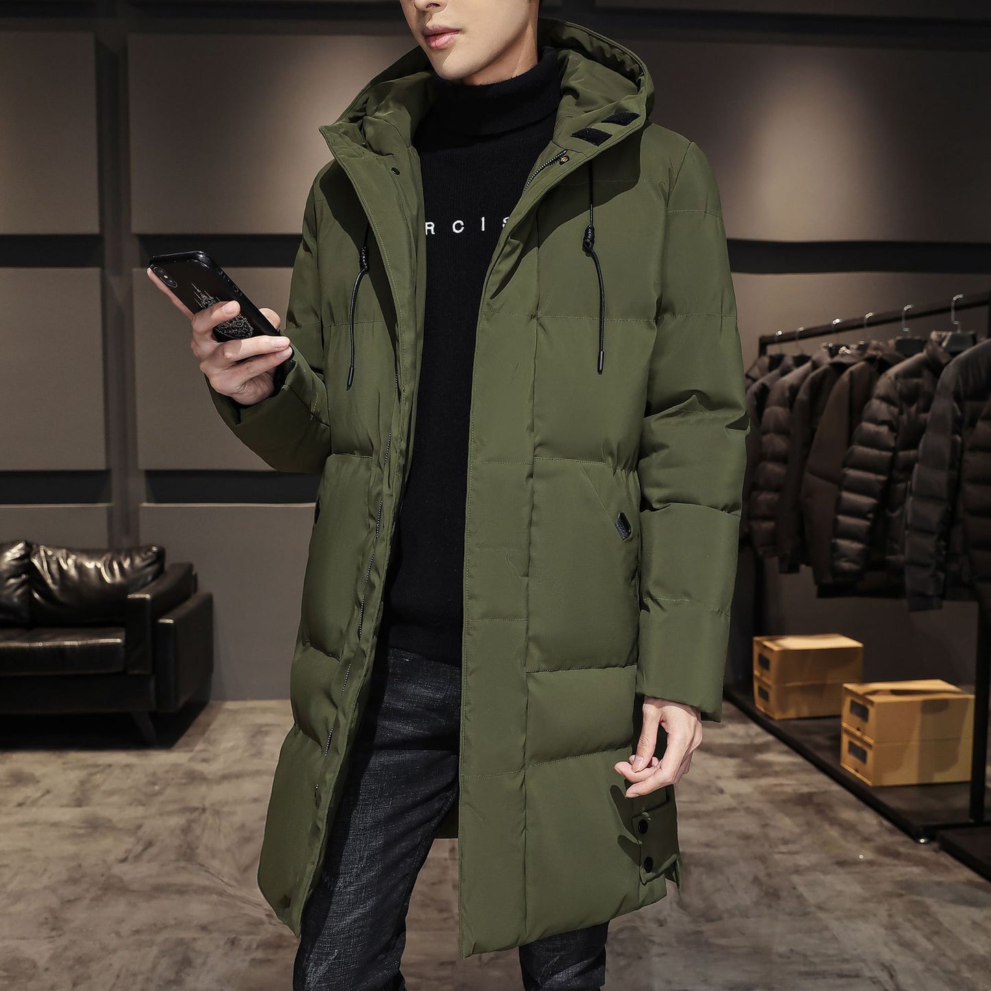 Fashionable and Handsome Thickened Work Clothes - Cotton Coat for Winter