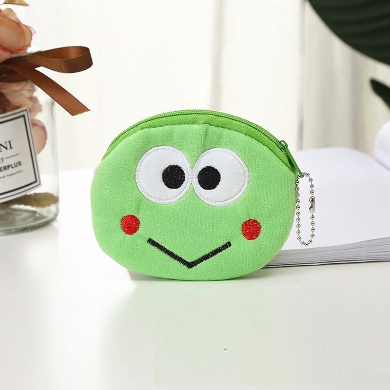Plush Cute Coin Purse - Cartoon Cloth Women's Key Case