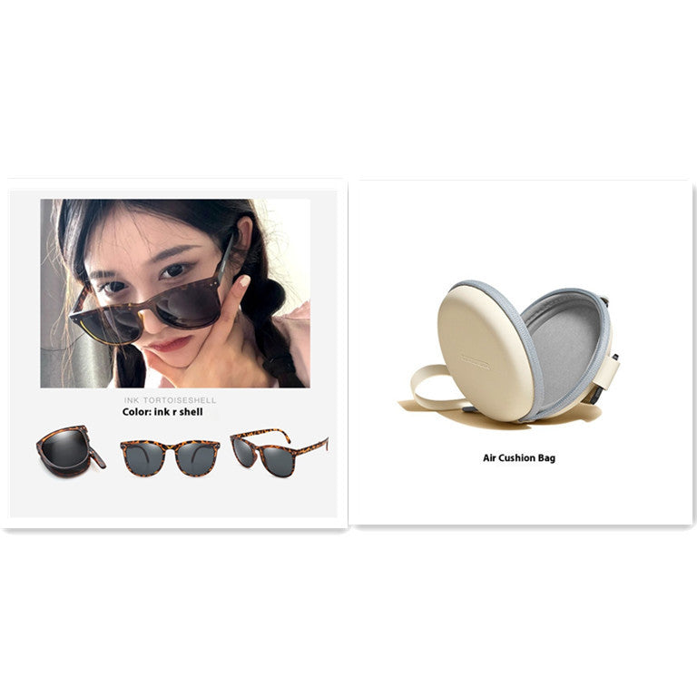 Folding Polarized Box Sunglasses for Women