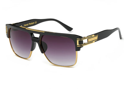 Men And Women Square Retro Colorful Reflective Sunglasses