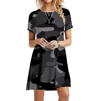 Summer Female Military Camouflage Skirt