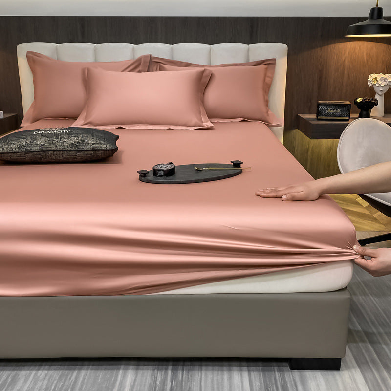 60 Cotton Long-staple Cotton Three-piece Bed Sheet Set