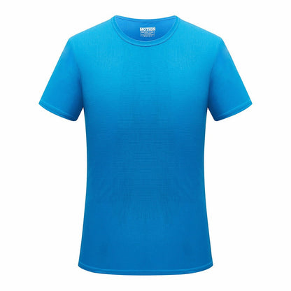 Men Quick Dry T Shirt Running Slim Fit Top Tees Solid Shirts