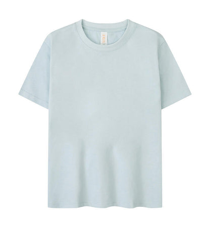 Children's Solid Color Round Neck Short Sleeves T-shirt