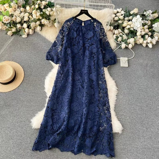 French Retro Heavy Industry Formal Dress