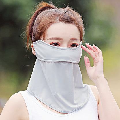 Women's Ice Silk Sunscreen Mask Scarf