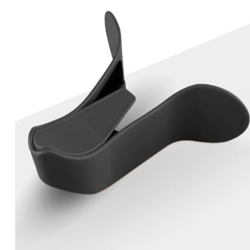 Black shoe tree on a white background