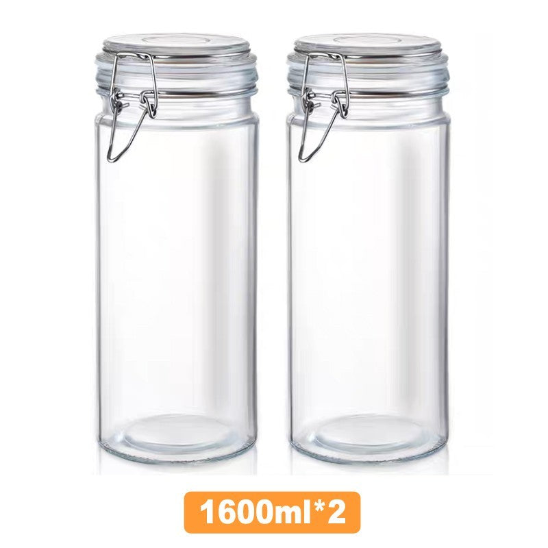 Glass Sealed Cans For Kitchen Food