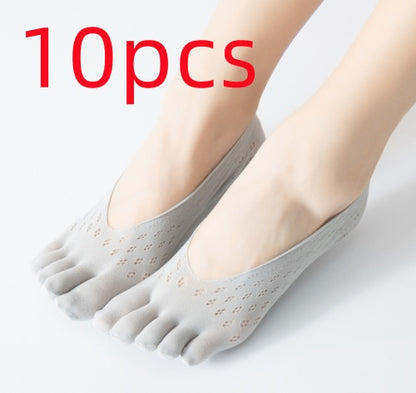 Women's Velvet Five Toe Socks - Breathable & Sweat-Absorbing