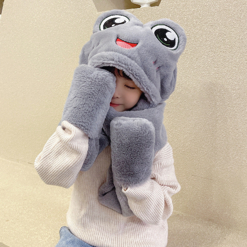 Children's Ear Protector Warm Hat Scarf Gloves