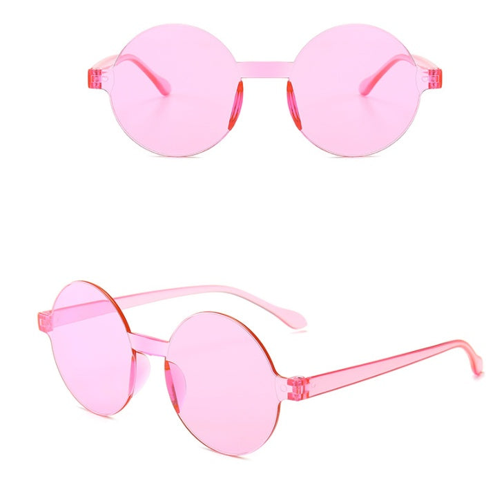Rimless one-piece sunglasses