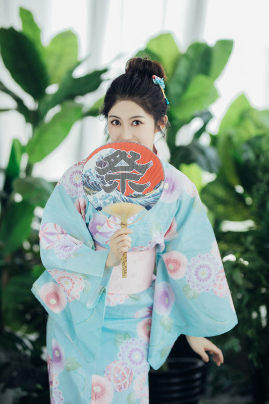 Japanese Kimono Female Komon Formal Dress Tradition