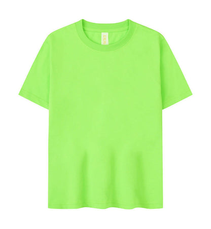 Children's Solid Color Round Neck Short Sleeves T-shirt