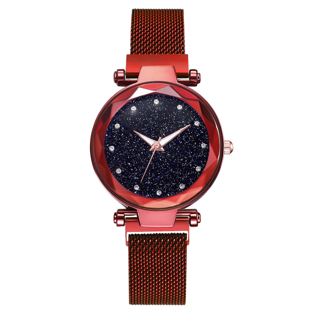 Luxury Women’s Starry Sky Magnet Buckle Bracelet Watch
