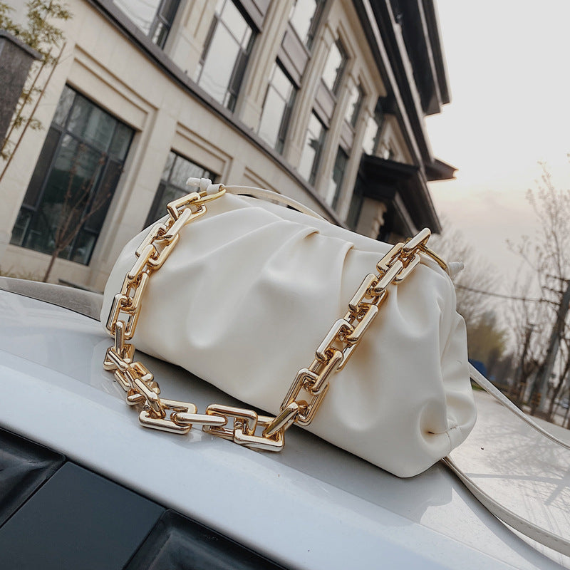 Ladies shoulder shoulder cloud bag