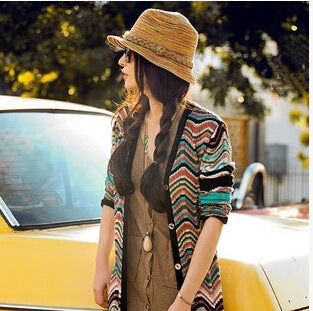 Colorful Foldable Parent-Child Beach Hat