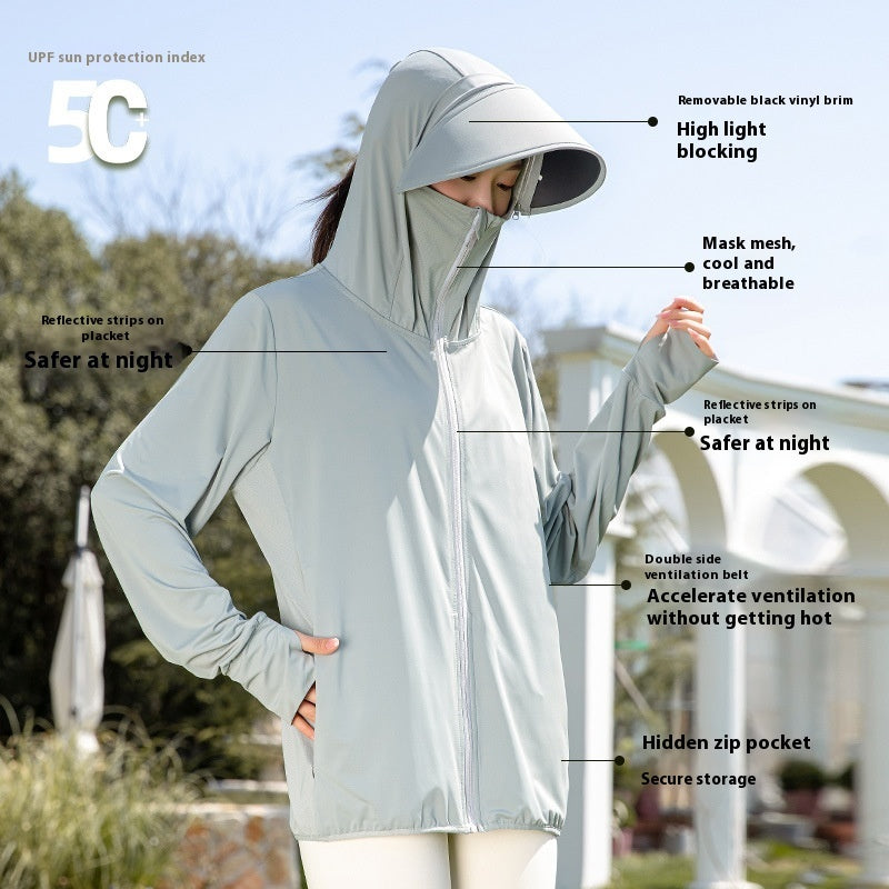 Outdoor UV-proof Ice Silk Raw Yarn Breathable And Loose