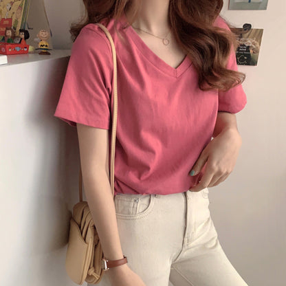 Loose Short-sleeved T-shirt Black Female Inner Wear