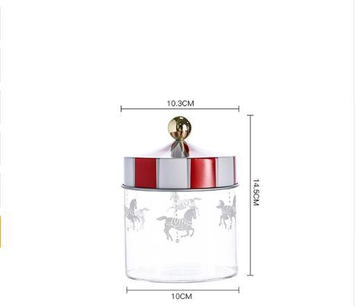 Nordic rotating wooden barrel canned sealed cans coffee food grain storage box kitchen container container