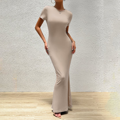 Dress Round Neck Short Sleeve Dress