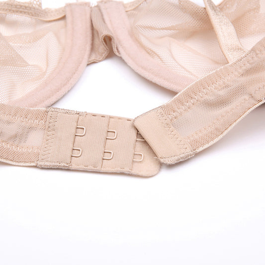 Non-Wired Bra Set with Lace Edge - Ultra-Thin Full Cup