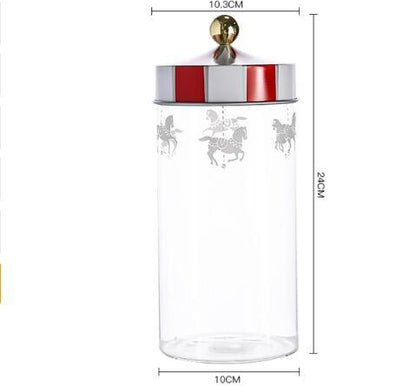Nordic rotating wooden barrel canned sealed cans coffee food grain storage box kitchen container container