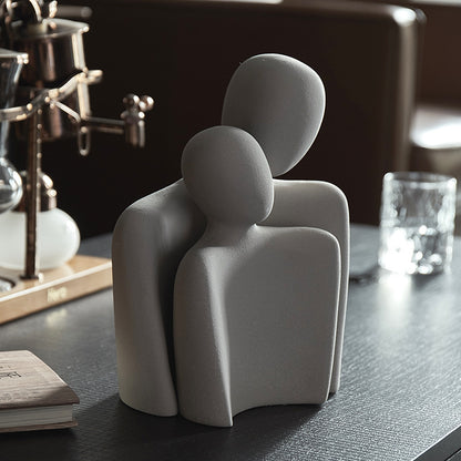 Modern Minimalist Sculpture – Ceramic Resin Home Decoration