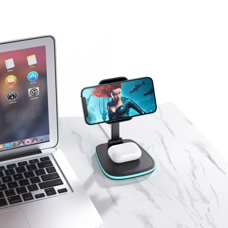 Three-in-One Mag Safe Magnetic Suction Wireless Charger