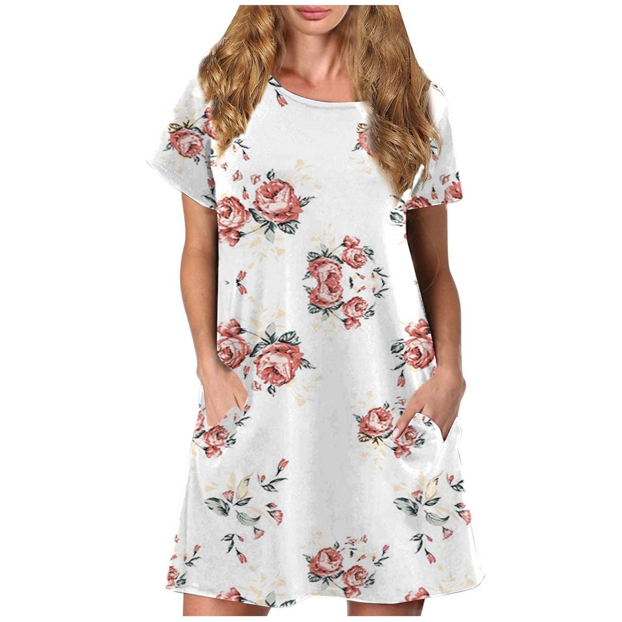 Summer Pullover Medium Style Dress for Women
