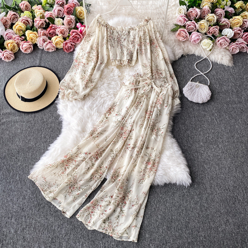 Casual Fashion Suit Female Floral Summer