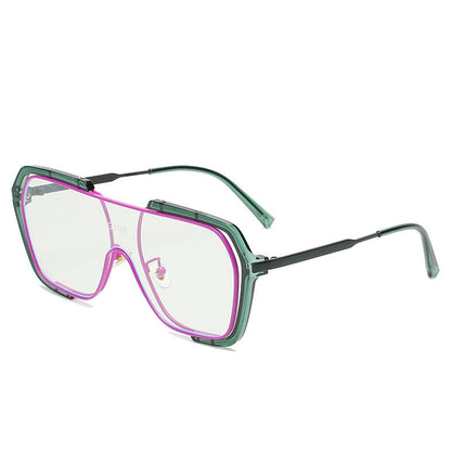 Retro Yellow Sunglasses UV Protection Men Tide
