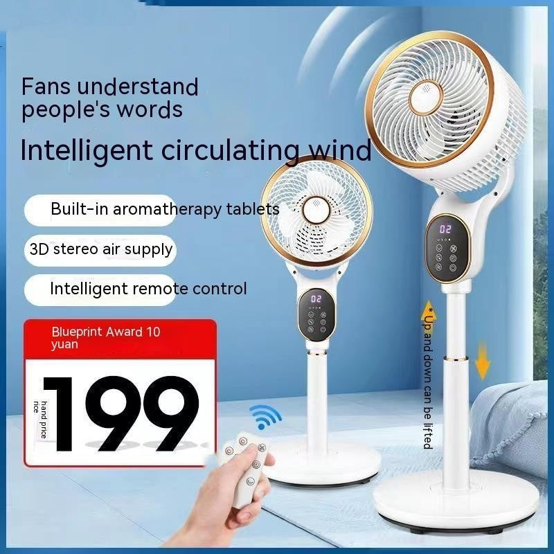 Air Circulator Household Fan - Large Wind Platform with Remote Control