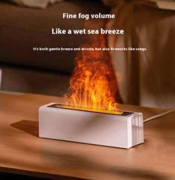 Colorful Simulation Flame Aroma Diffuser Usb Plug-in Air Humidification Fragrance Machine