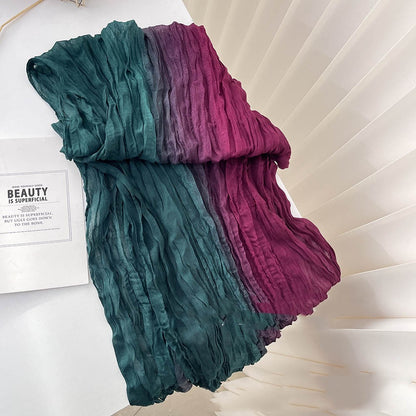 Men's And Women's Color Matching Autumn And Winter Cotton And Linen Feel Long Strip