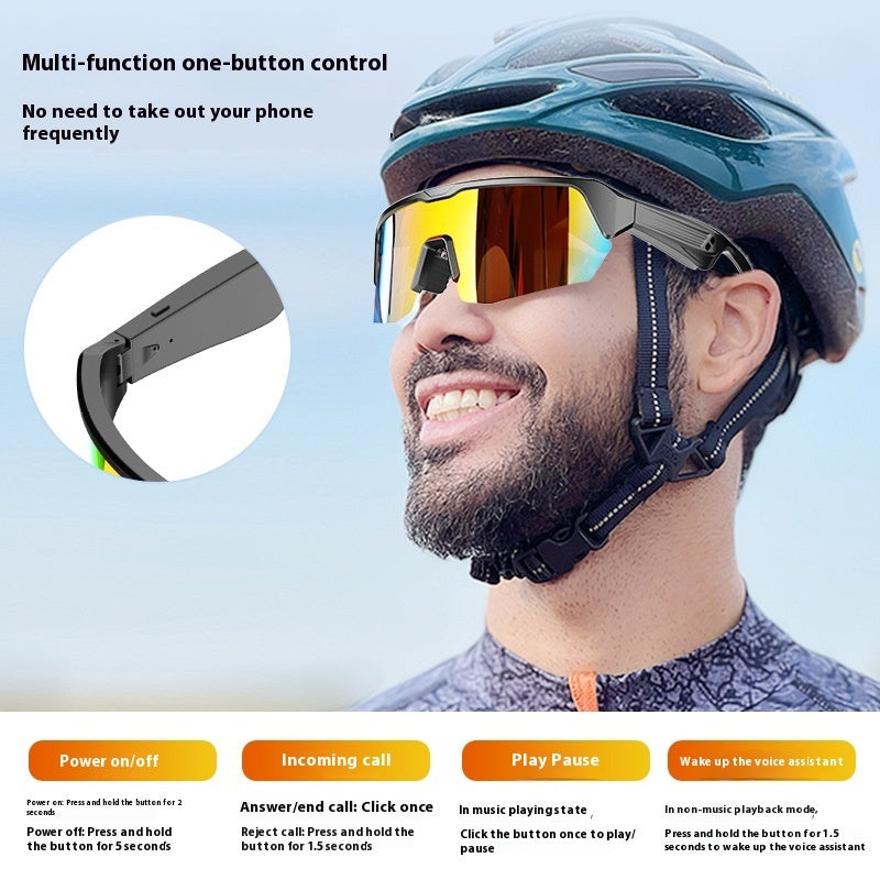 Smart Bluetooth Glasses - Windproof Sunglasses with Audio Call Features