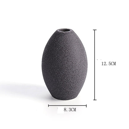 Frosted Glaze Ceramic Vase for Dried Flowers