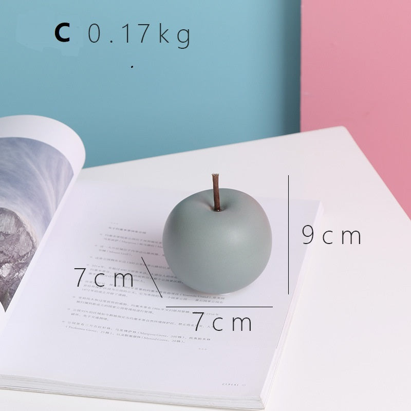 Nordic Town Apple Ceramic Christmas Decoration
