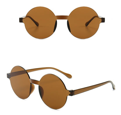Rimless one-piece sunglasses