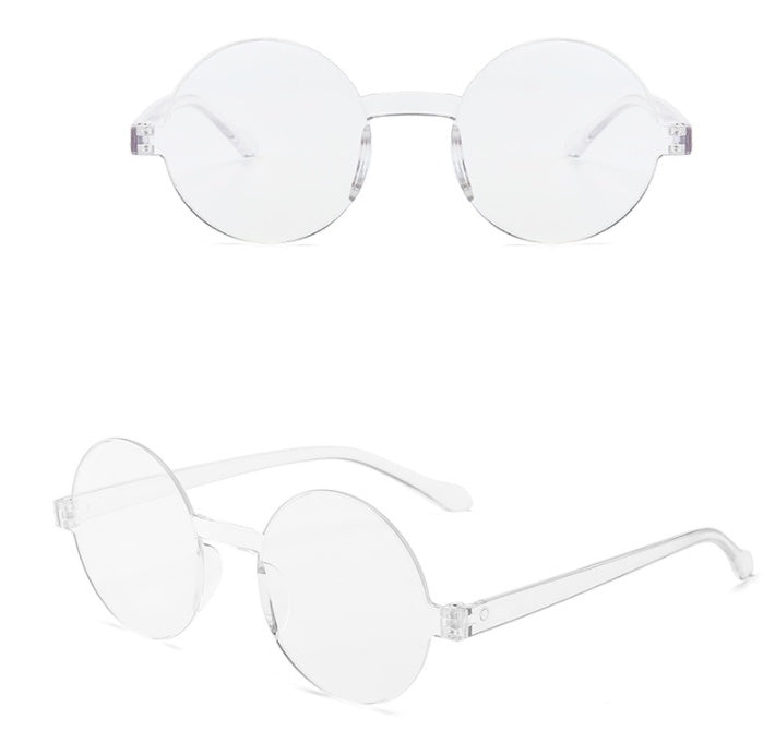 Rimless one-piece sunglasses