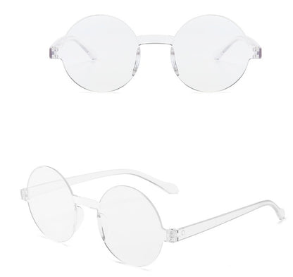 Rimless one-piece sunglasses